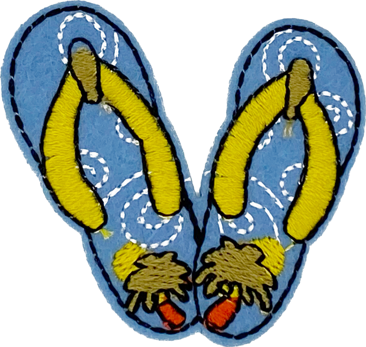 Blue Flip Flops - Patch