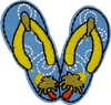 Blue Flip Flops - Patch