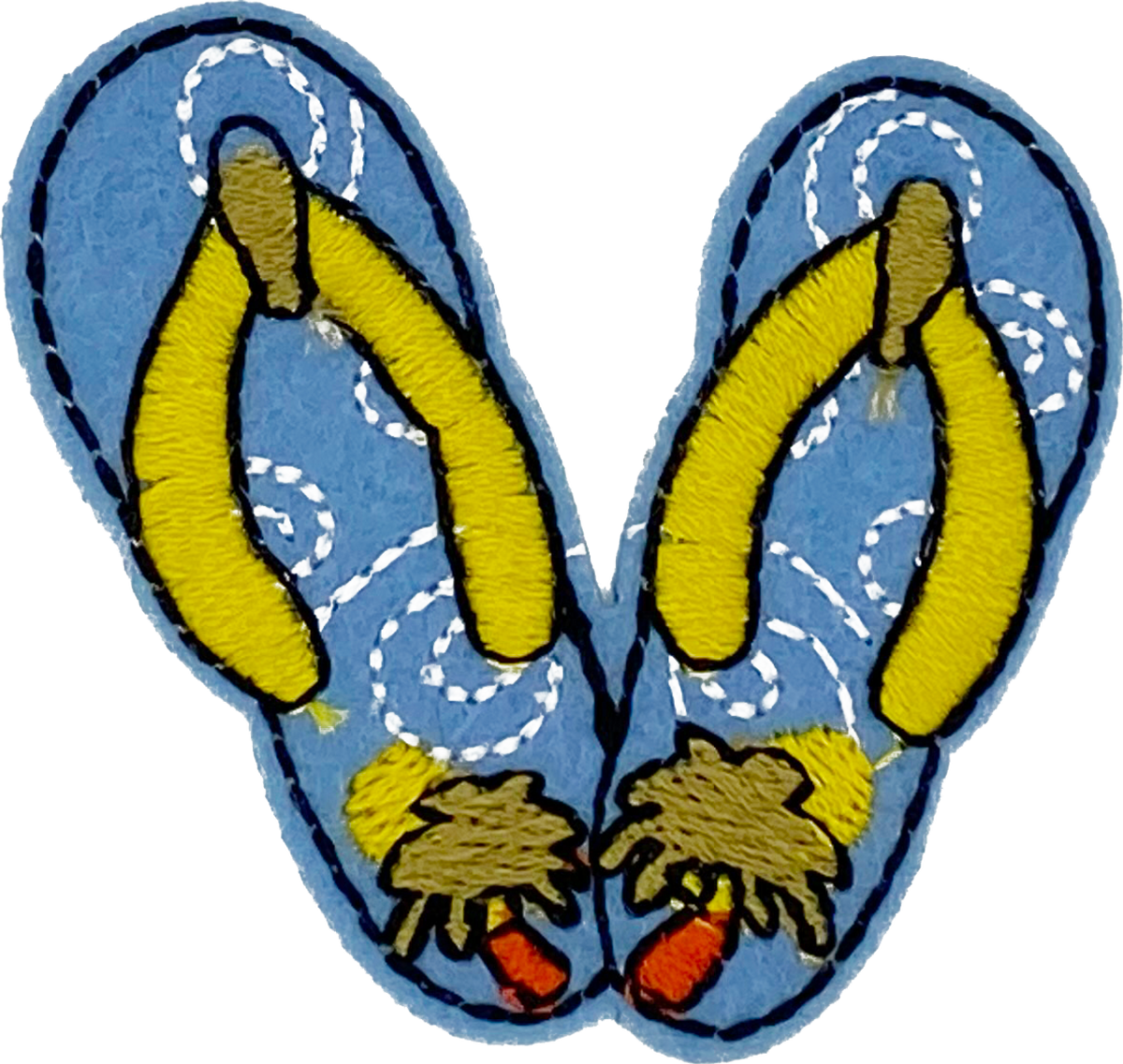 Blue Flip Flops - Patch