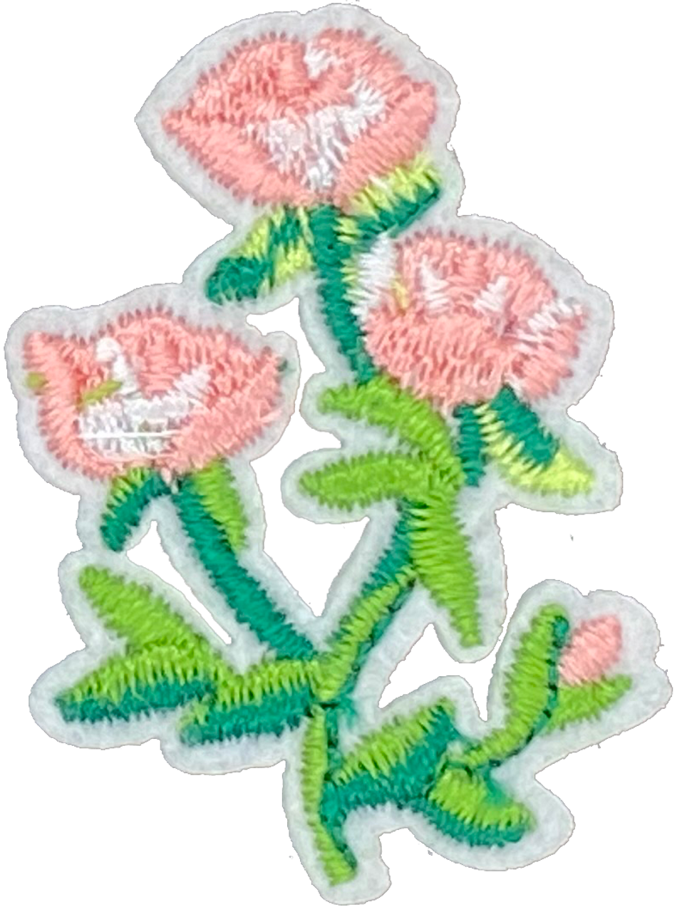 Three Pink flowers - Patch