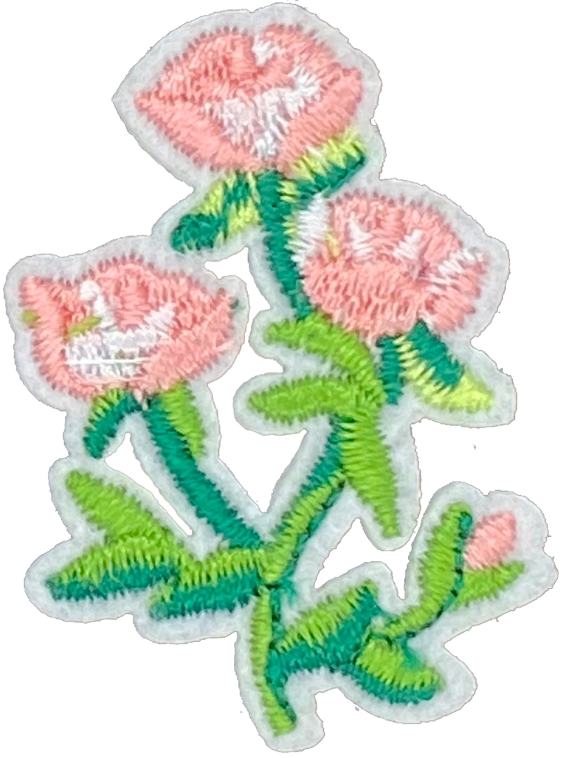 Three Pink flowers - Patch