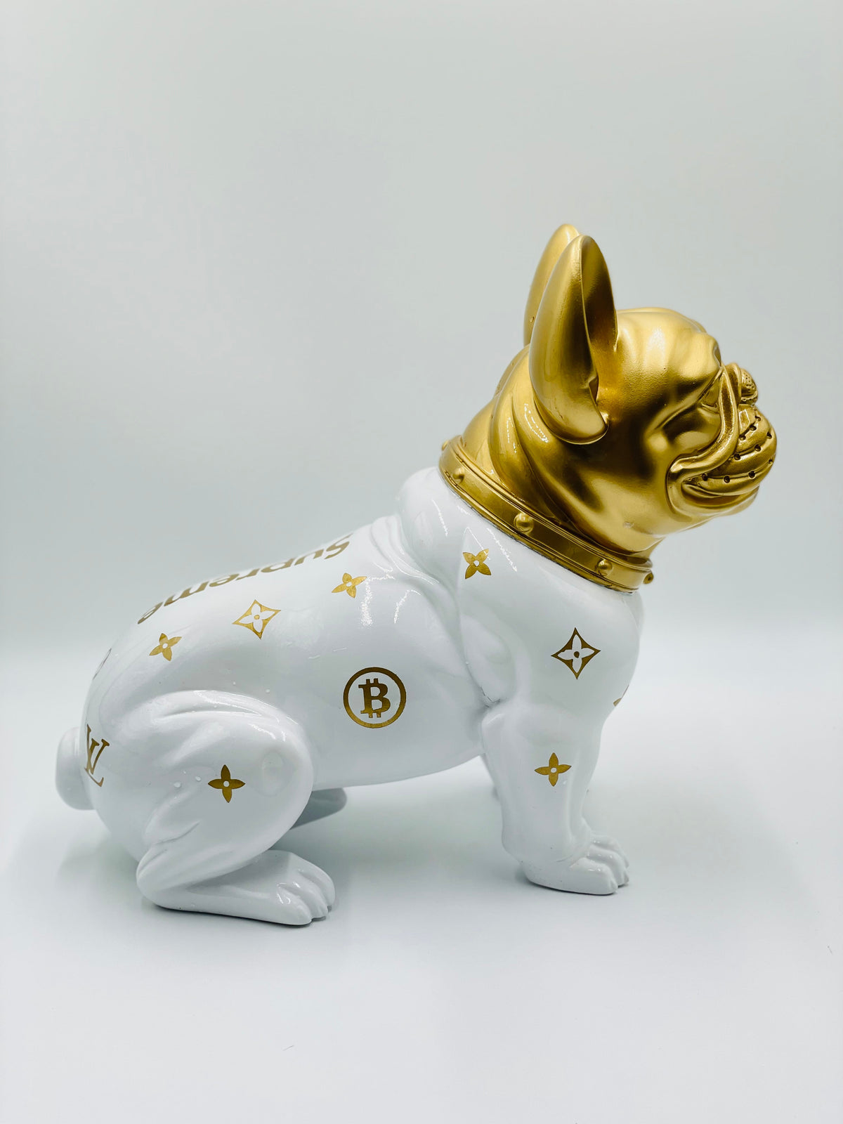 And Iconic French Bulldog Sculpture Luxury Pattern Style