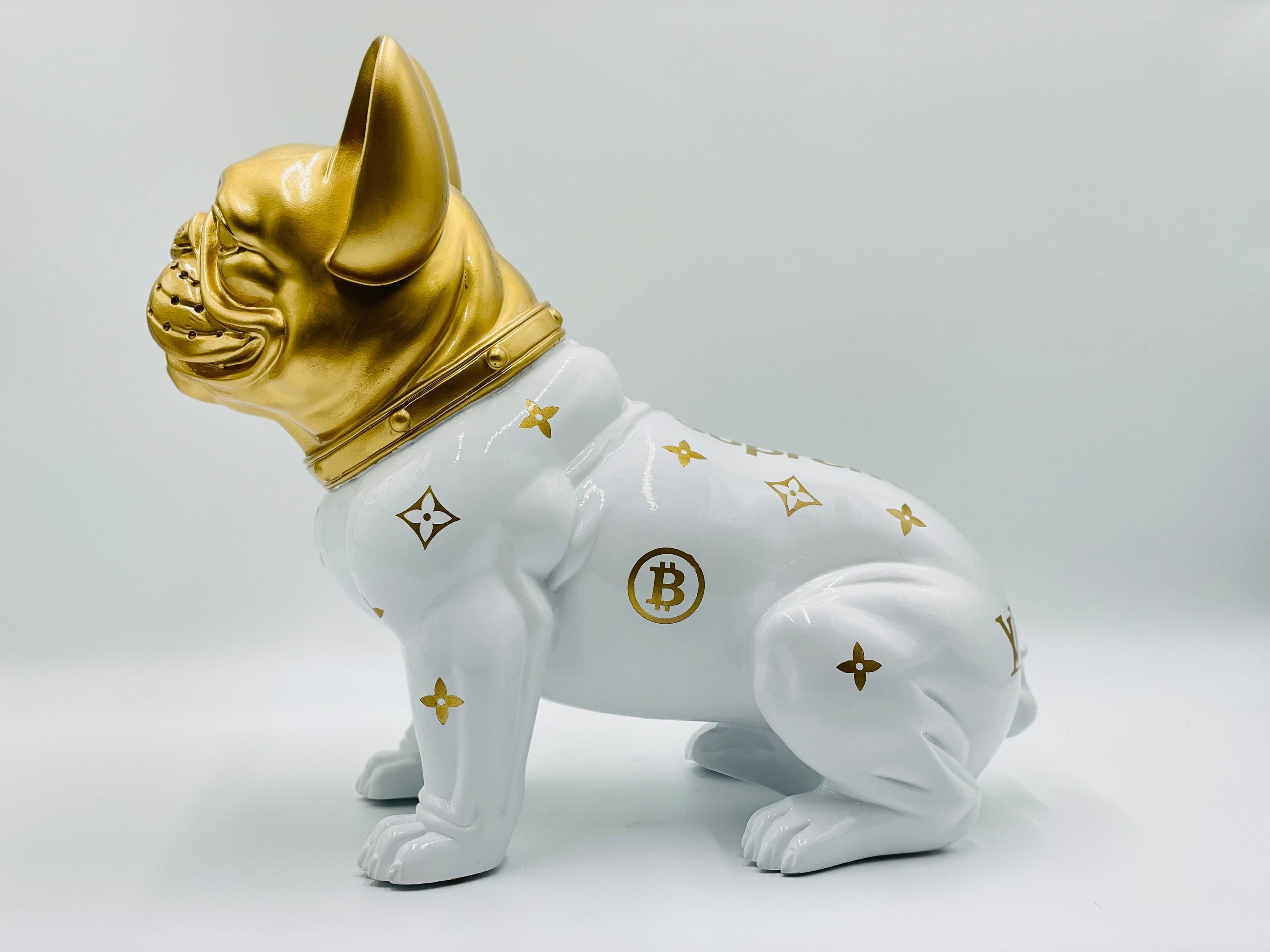 And Iconic French Bulldog Sculpture Luxury Pattern Style