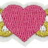 Small Heart with Wings (Pink) - Patch
