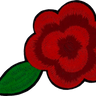 Large Red Flower - Patch