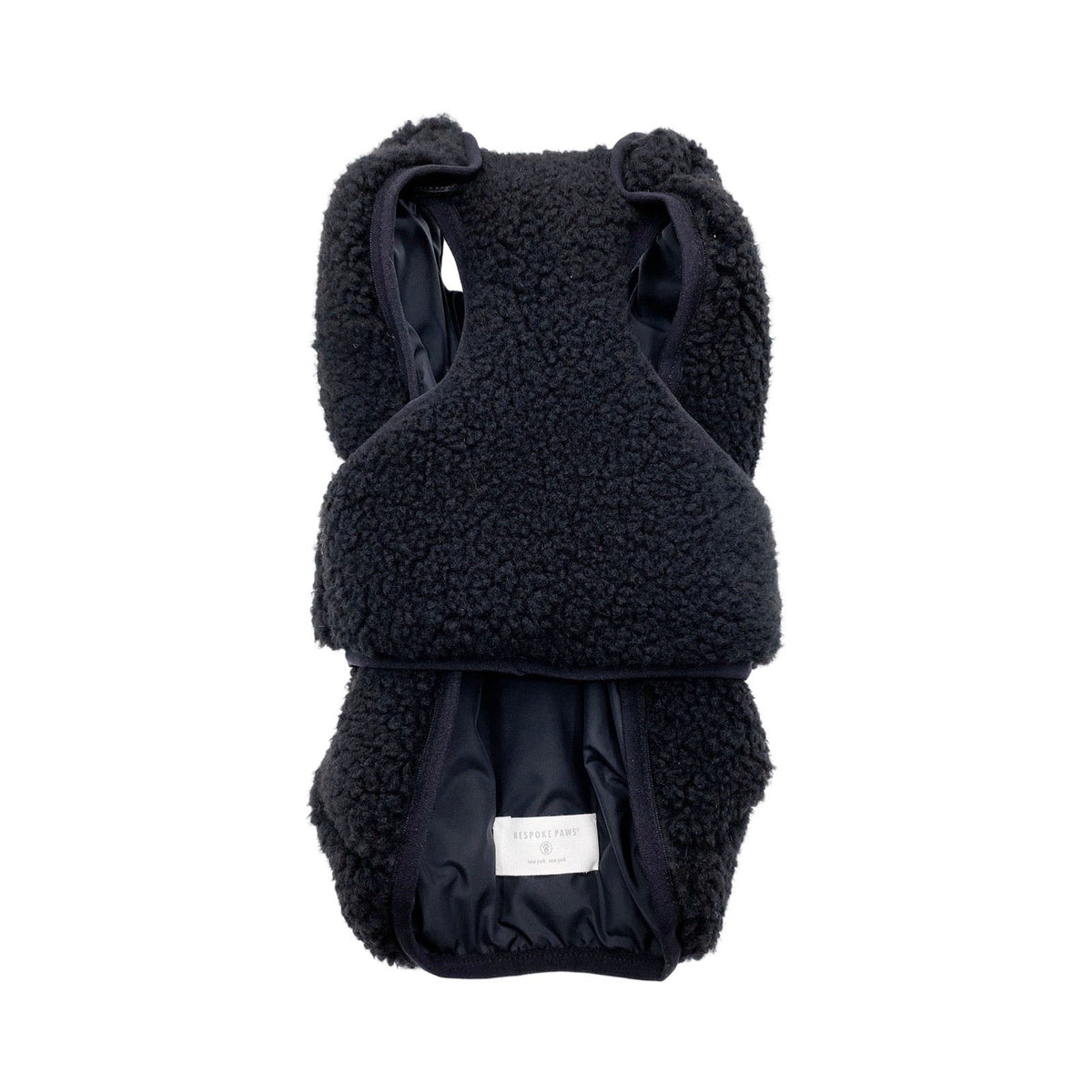 BESPOKE PAWS Corey Faux Shearling Vest - Waterproof Lightweight Adjustable Warm Coats
