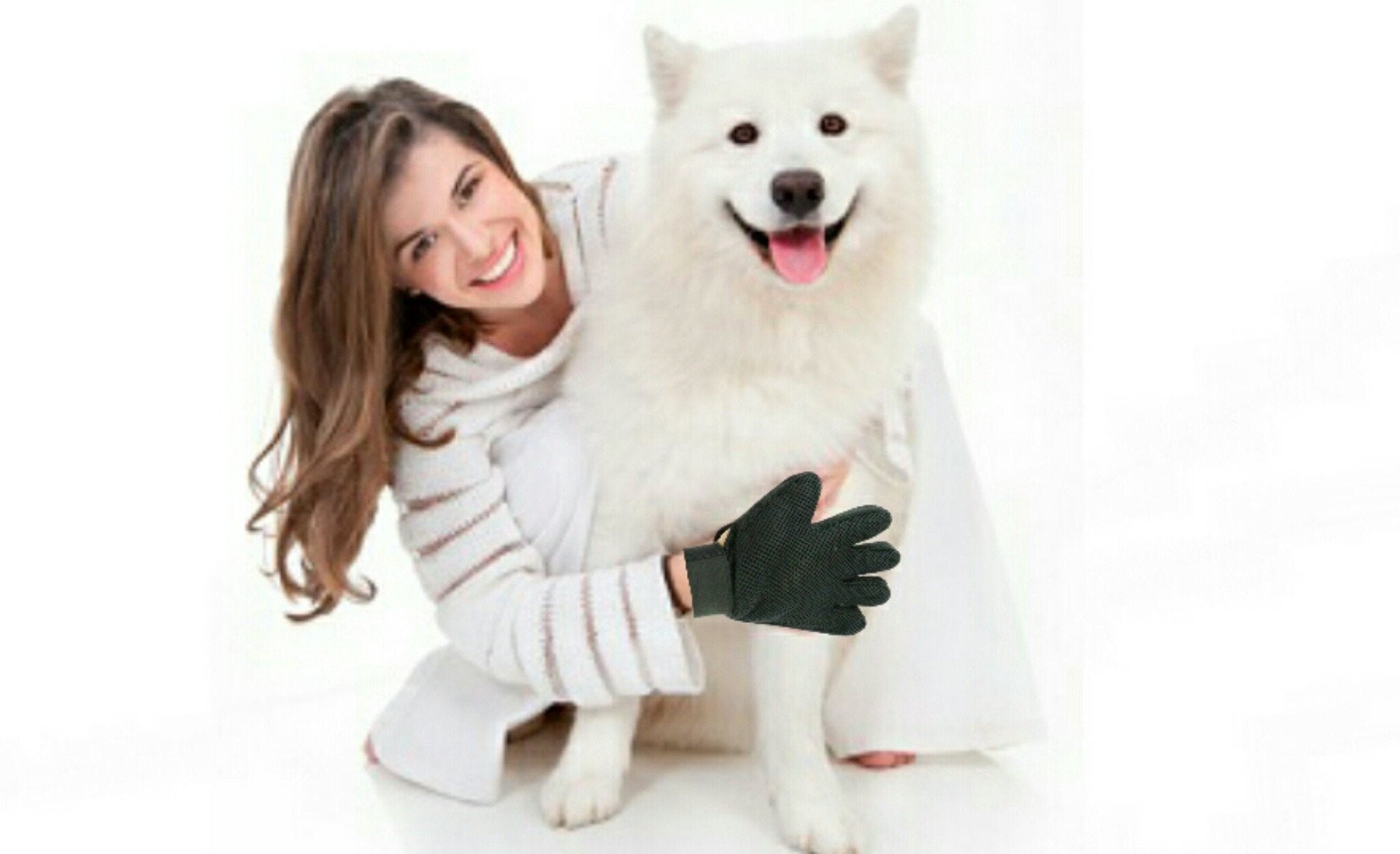 Mr. Peanuts 2 Pak HanD 259 Silicone Pins Pet Grooming Gloves