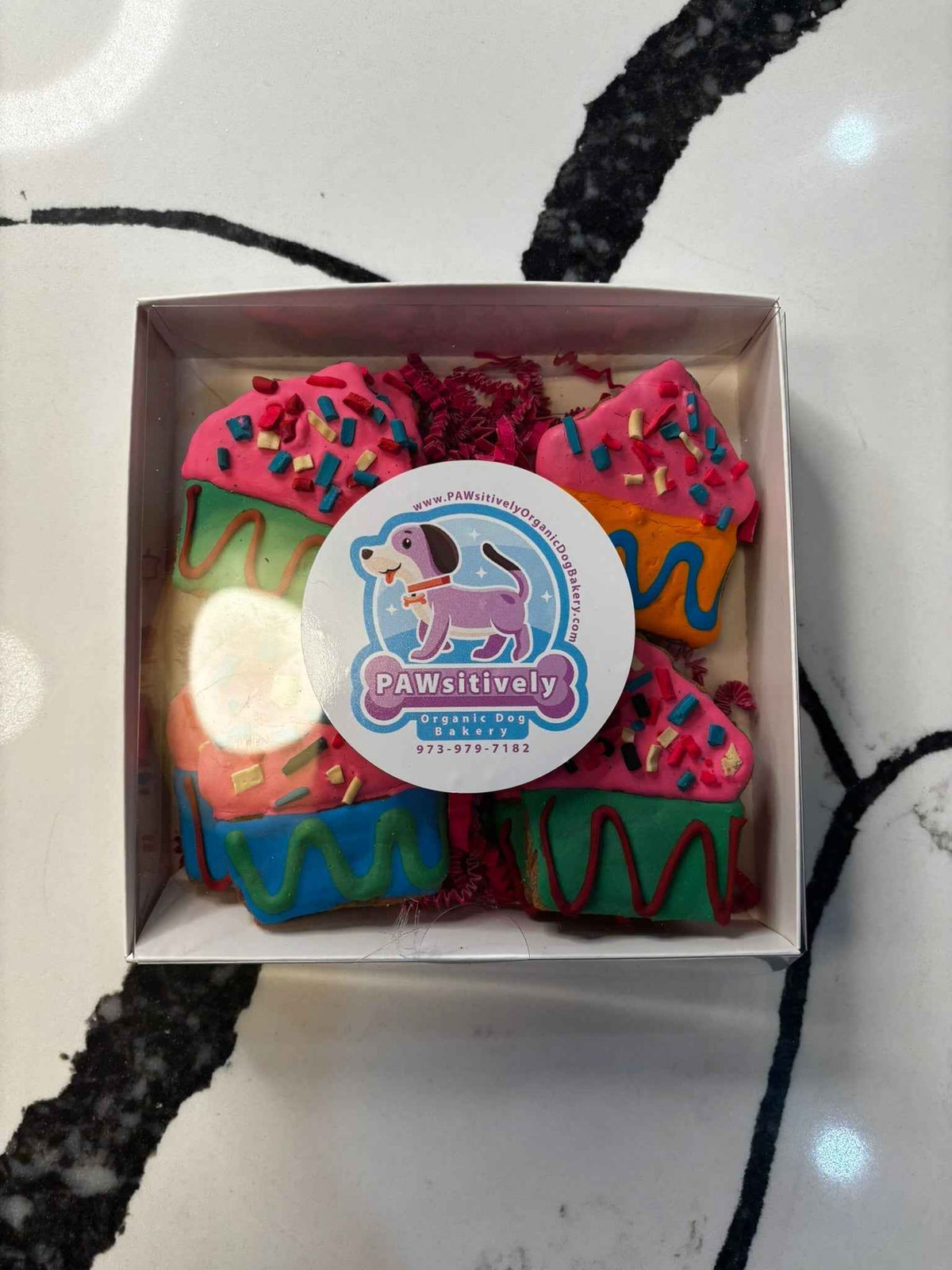 PAWsitively Organic Frosted Sprinkle Cupcake Dog Treats