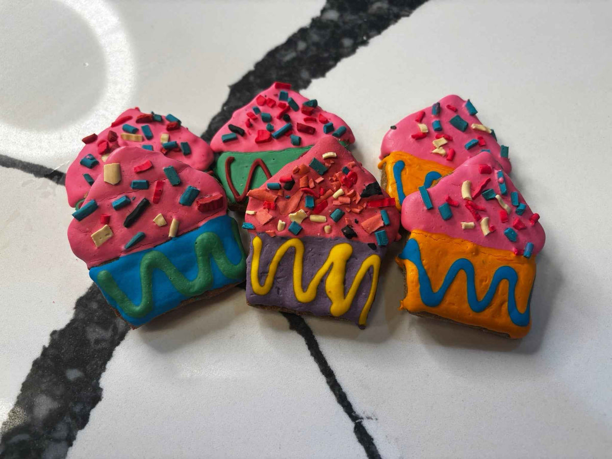 PAWsitively Organic Frosted Sprinkle Cupcake Dog Treats