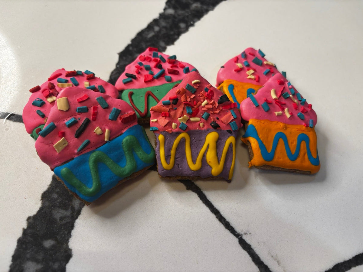 PAWsitively Organic Frosted Sprinkle Cupcake Dog Treats