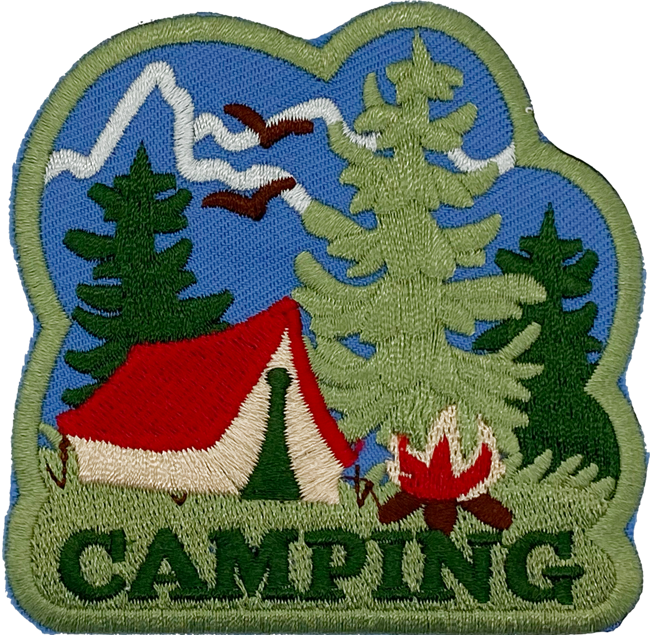 Camping Tent and Fire - Patch