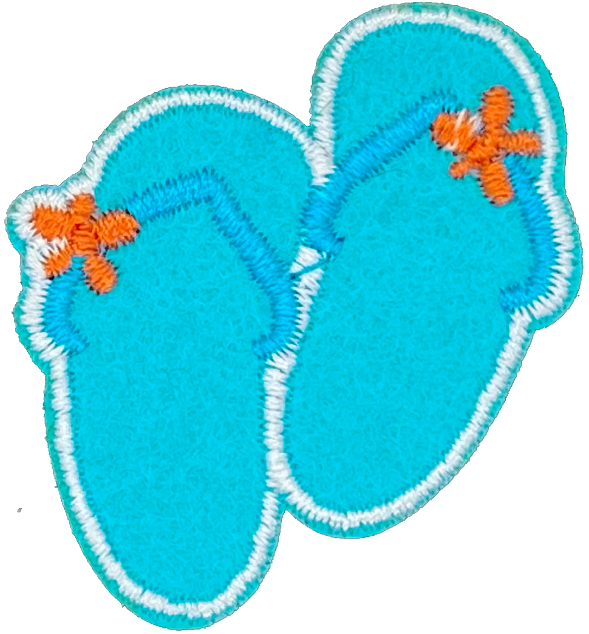 Turquoise Flip Flops - Patch