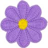Purple Daisy 8 Petal Flower - Patch