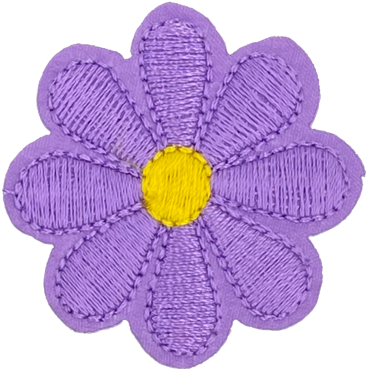 Purple Daisy 8 Petal Flower - Patch