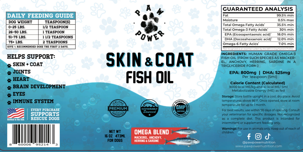 Dawg Health Skin and Coat Omega-3 Fish Oil