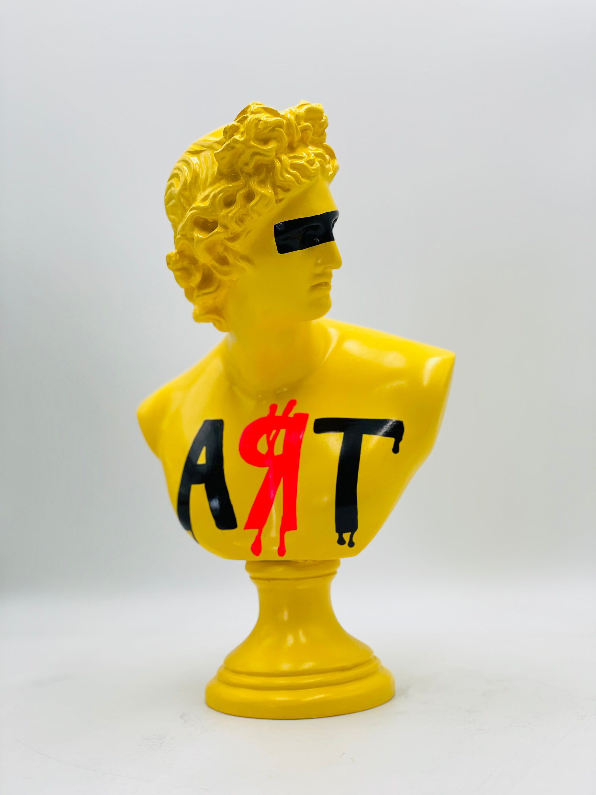 And Iconic Apollo Belvedere Sculpture Leaking Art Style