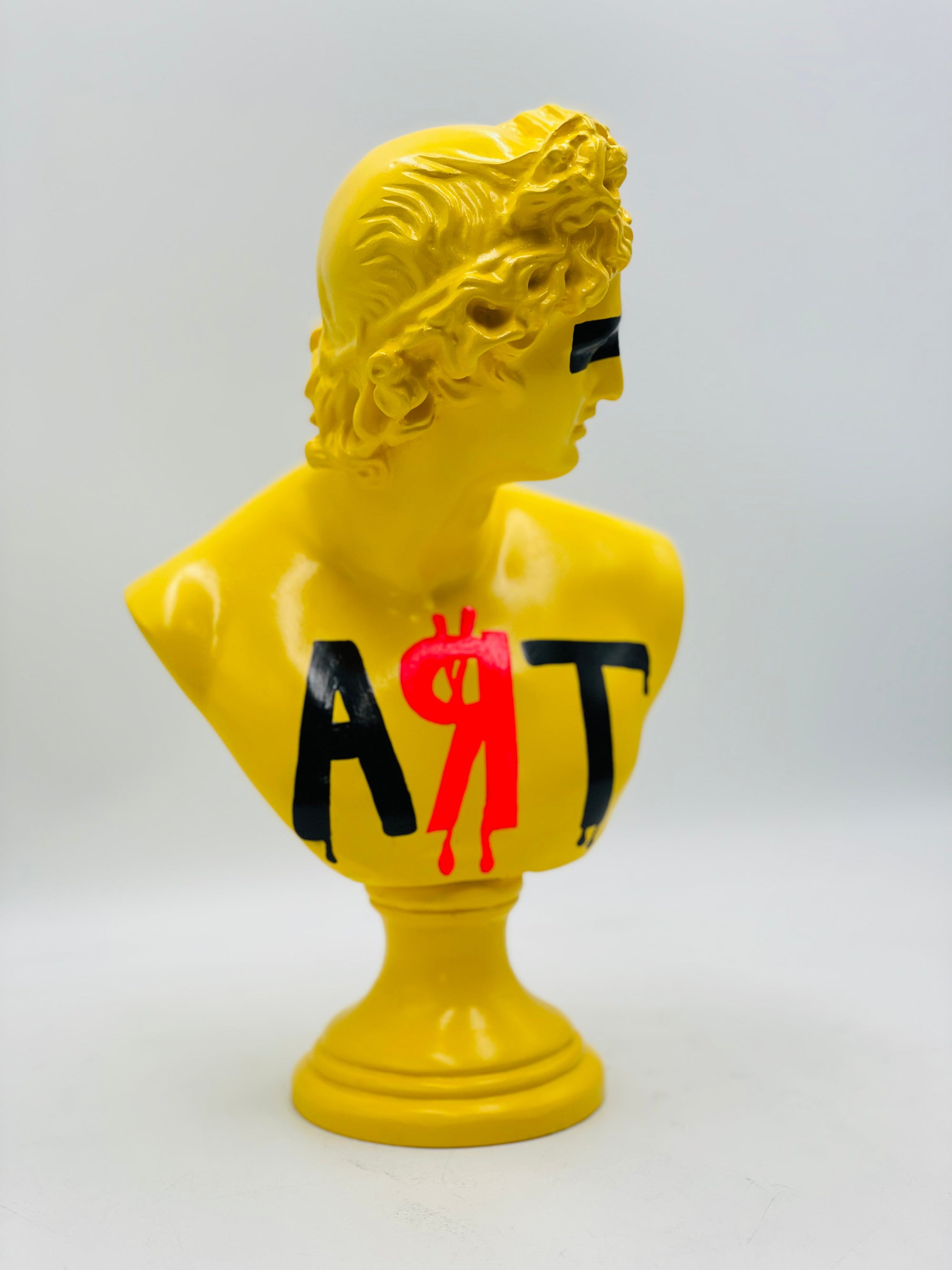 And Iconic Apollo Belvedere Sculpture Leaking Art Style