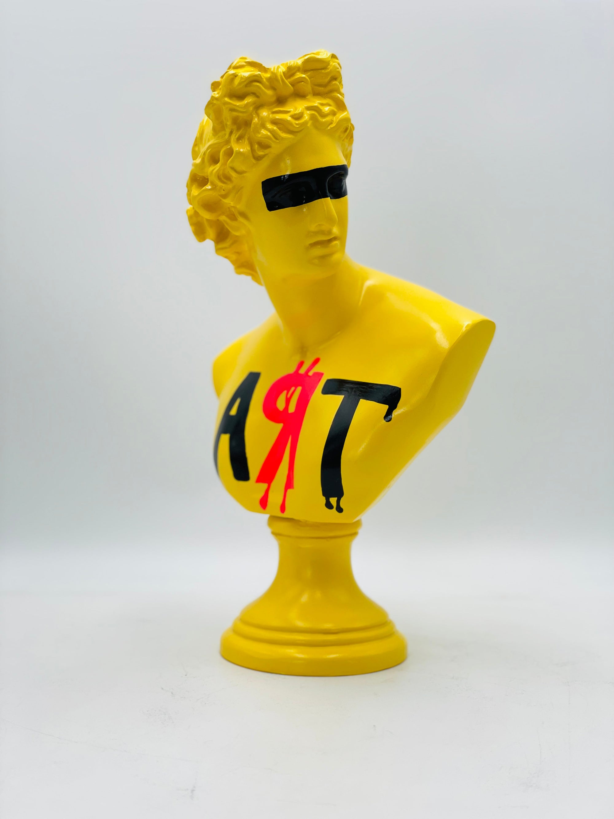 And Iconic Apollo Belvedere Sculpture Leaking Art Style