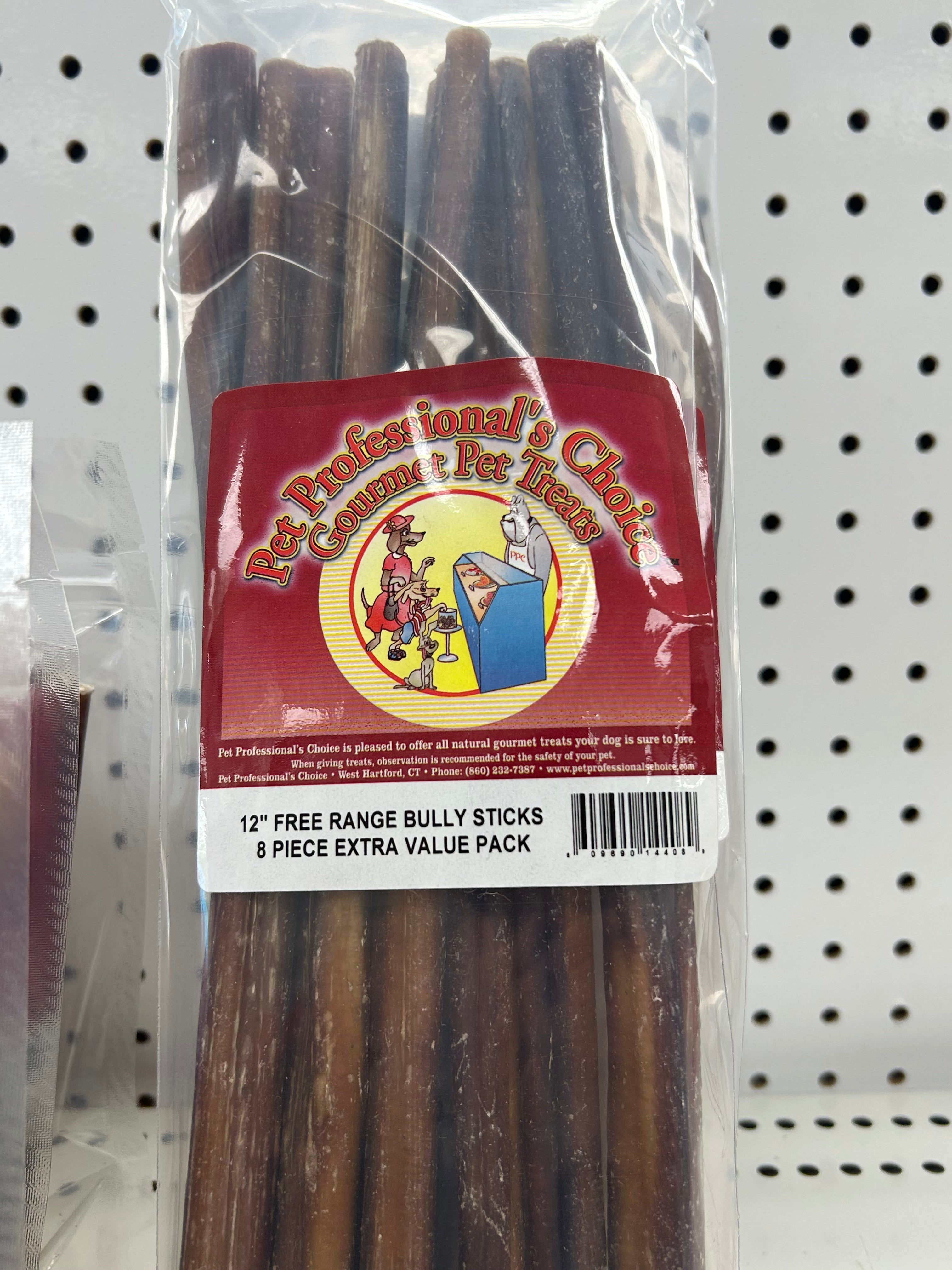 Pet Professionals Choice 8pk 12" Free Range Bully Sticks