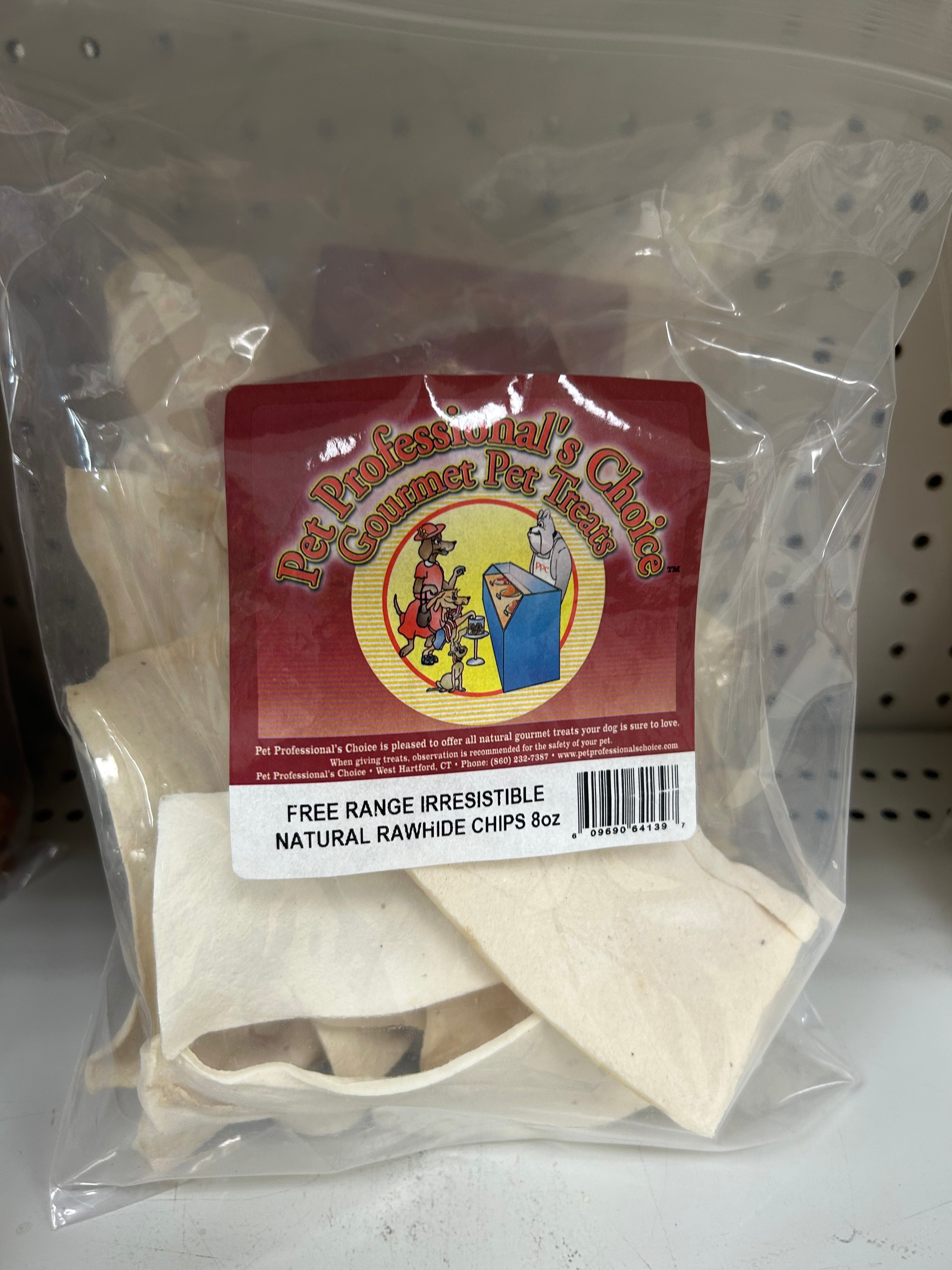 Pet Professionals Choice Free Range Natural Rawhide Chips (8oz)