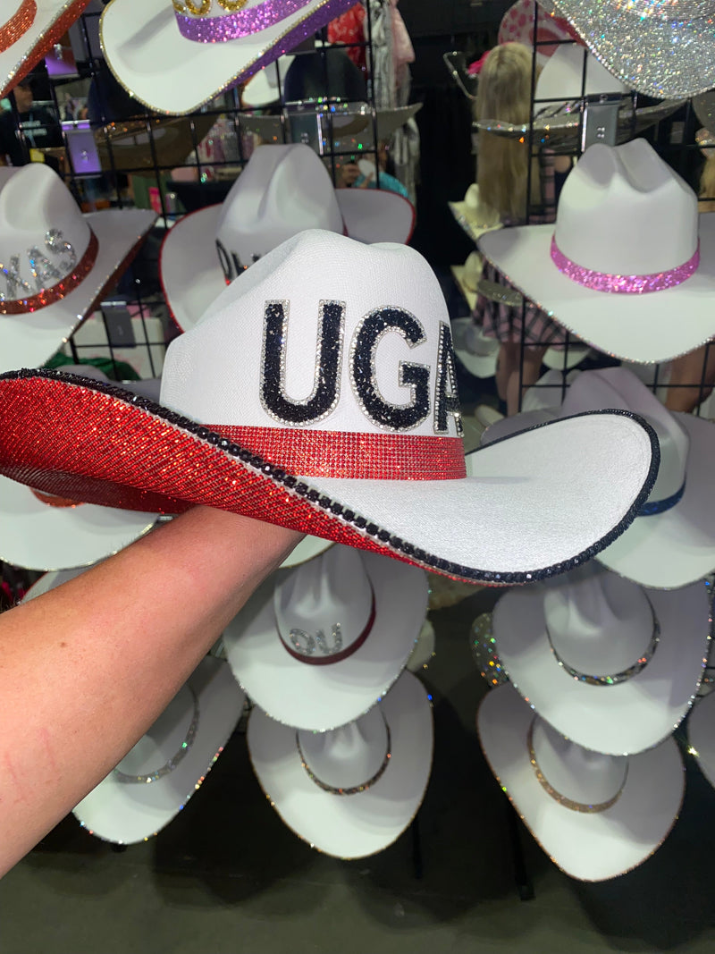 Georgia Rhinestone Cowgirl Hat - front view | HT Animal Supply