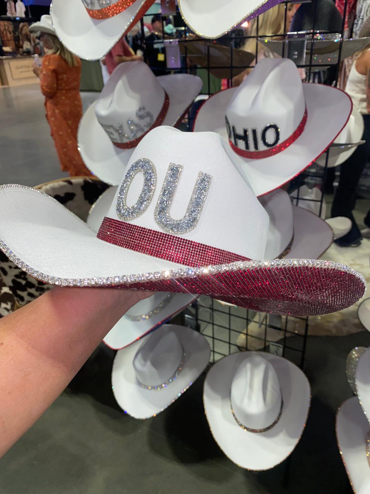 Oklahoma Rhinestone Cowgirl Hat - front view | HT Animal Supply