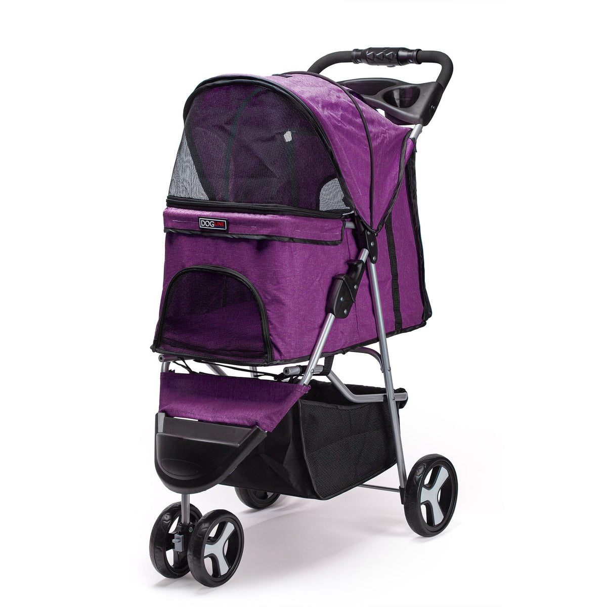 Dogline Casual Pet Stroller with Removable Cup Holder