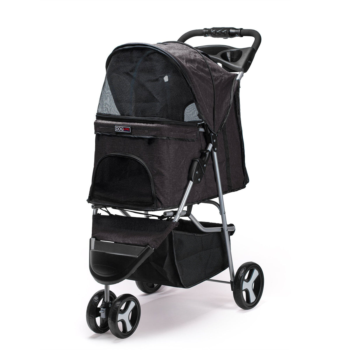 Dogline Casual Pet Stroller with Removable Cup Holder