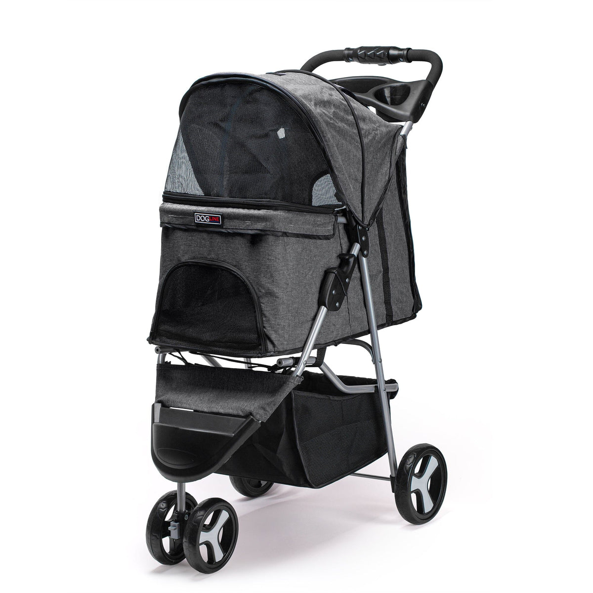 Dogline Casual Pet Stroller with Removable Cup Holder