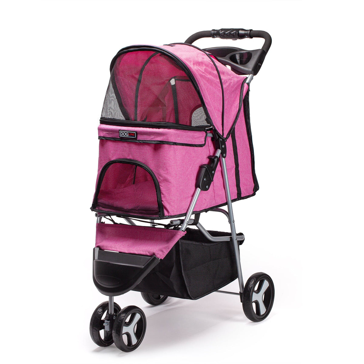 Dogline Casual Pet Stroller with Removable Cup Holder