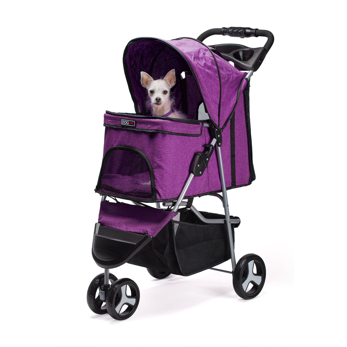 Dogline Casual Pet Stroller with Removable Cup Holder