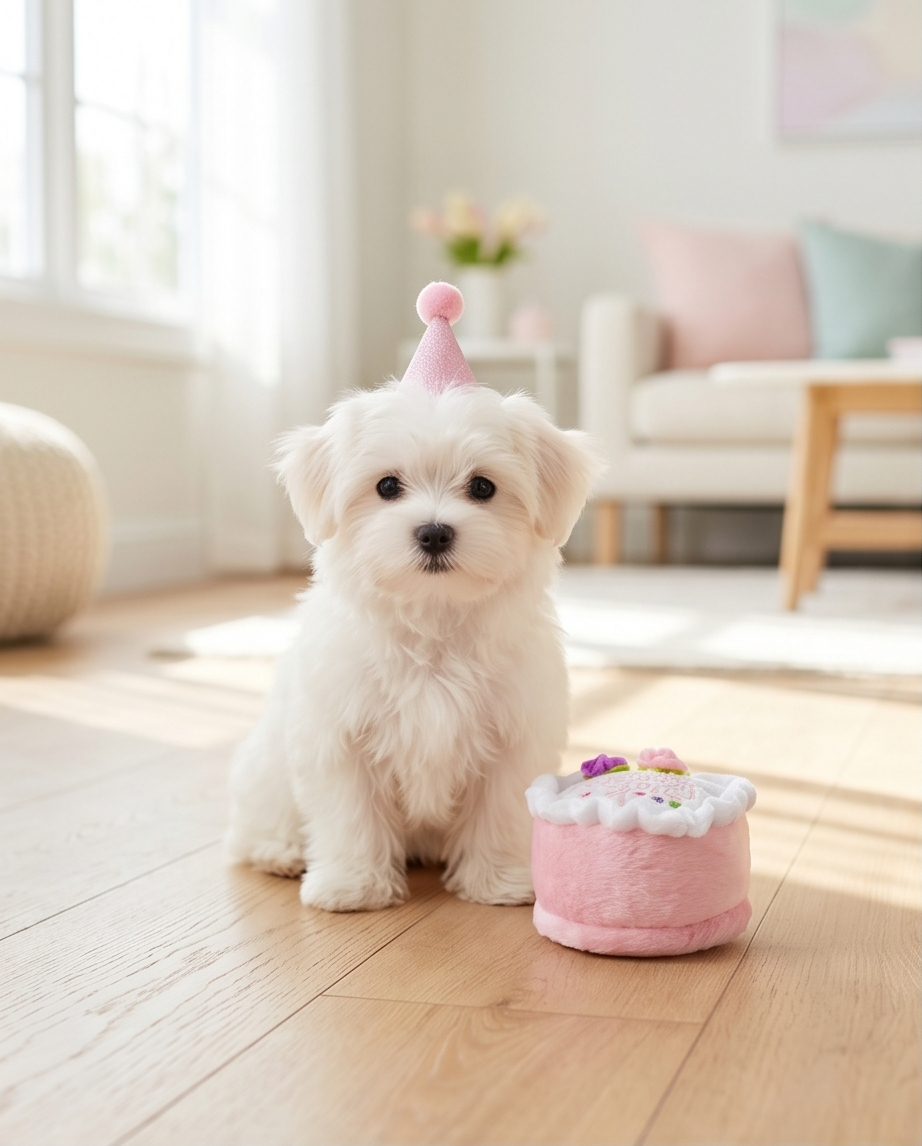 Haute Diggity Dog Birthday Girl Plush Dog Toy