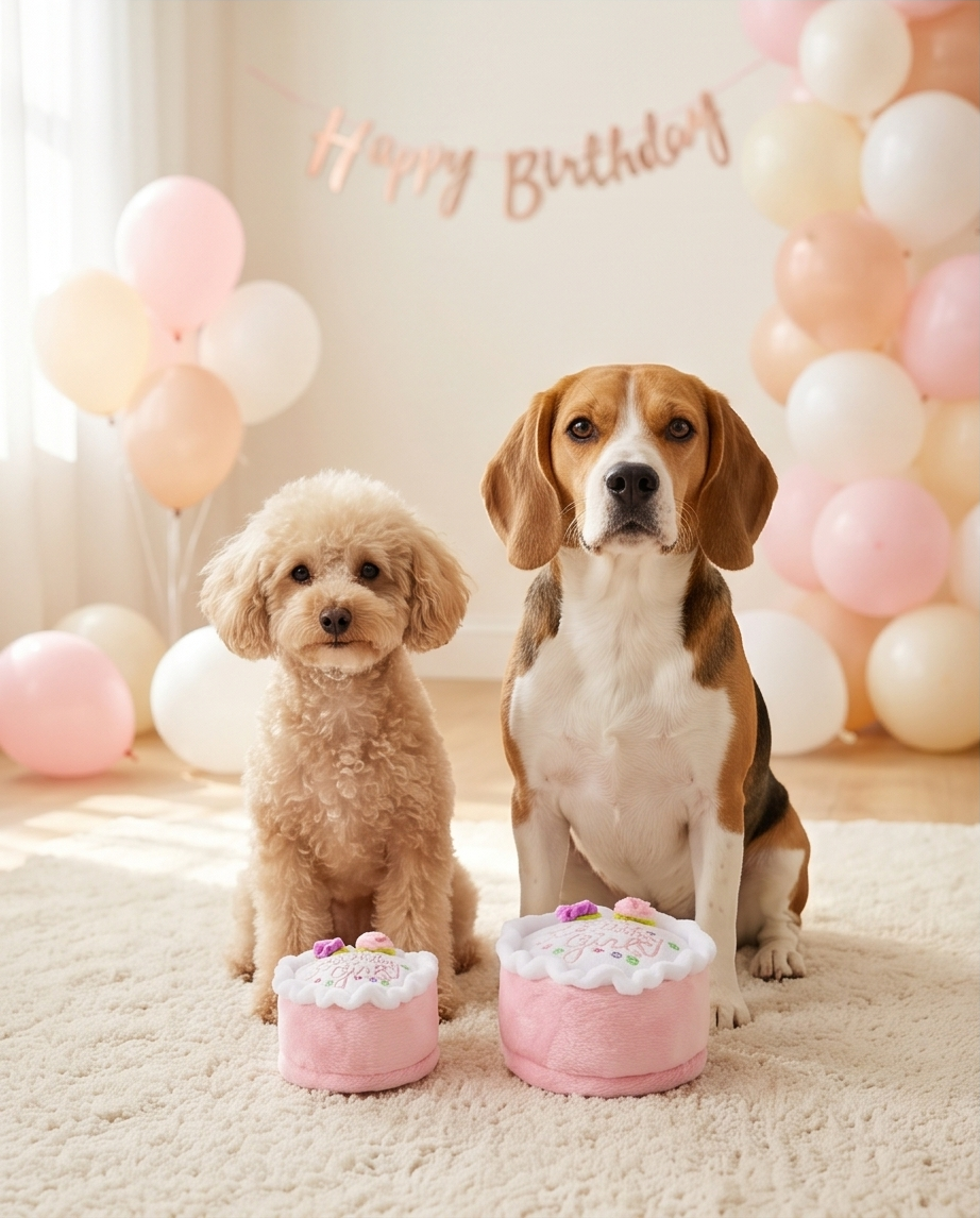 Haute Diggity Dog Birthday Girl Plush Dog Toy