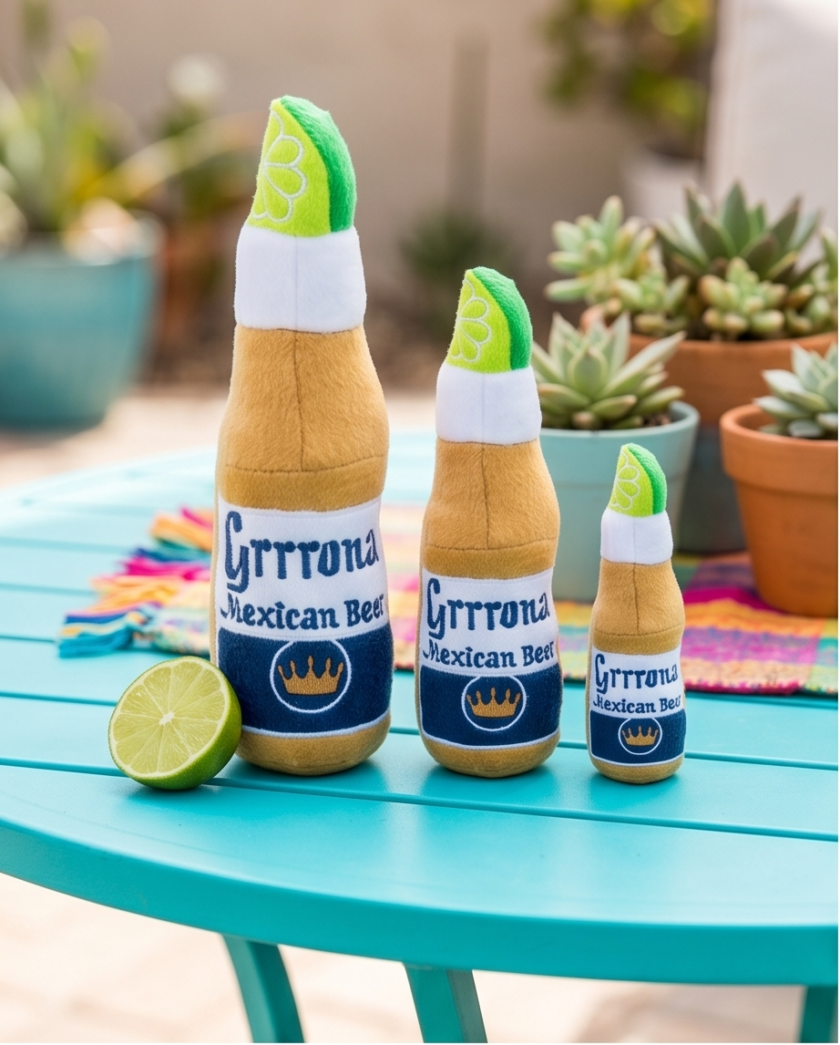 Haute Diggity Dog Grrrona Beer Bottle Plush Dog Toy