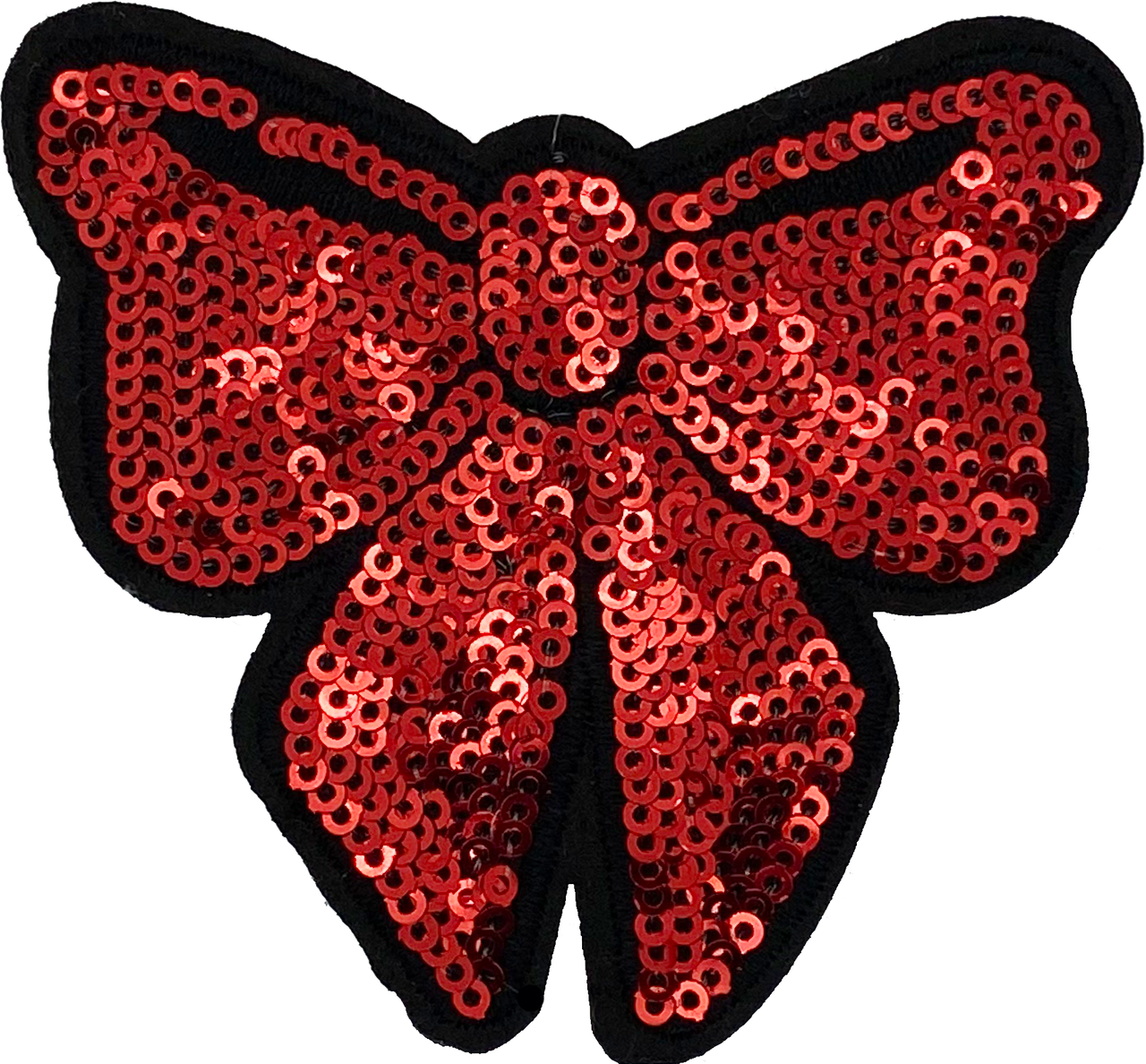 Red Sequin Bow - Patch