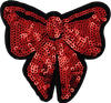 Red Sequin Bow - Patch