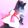 The Madeleine Harness Dog Dress with Red Sash