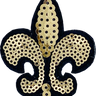 Gold Fleur de Lis - Patch