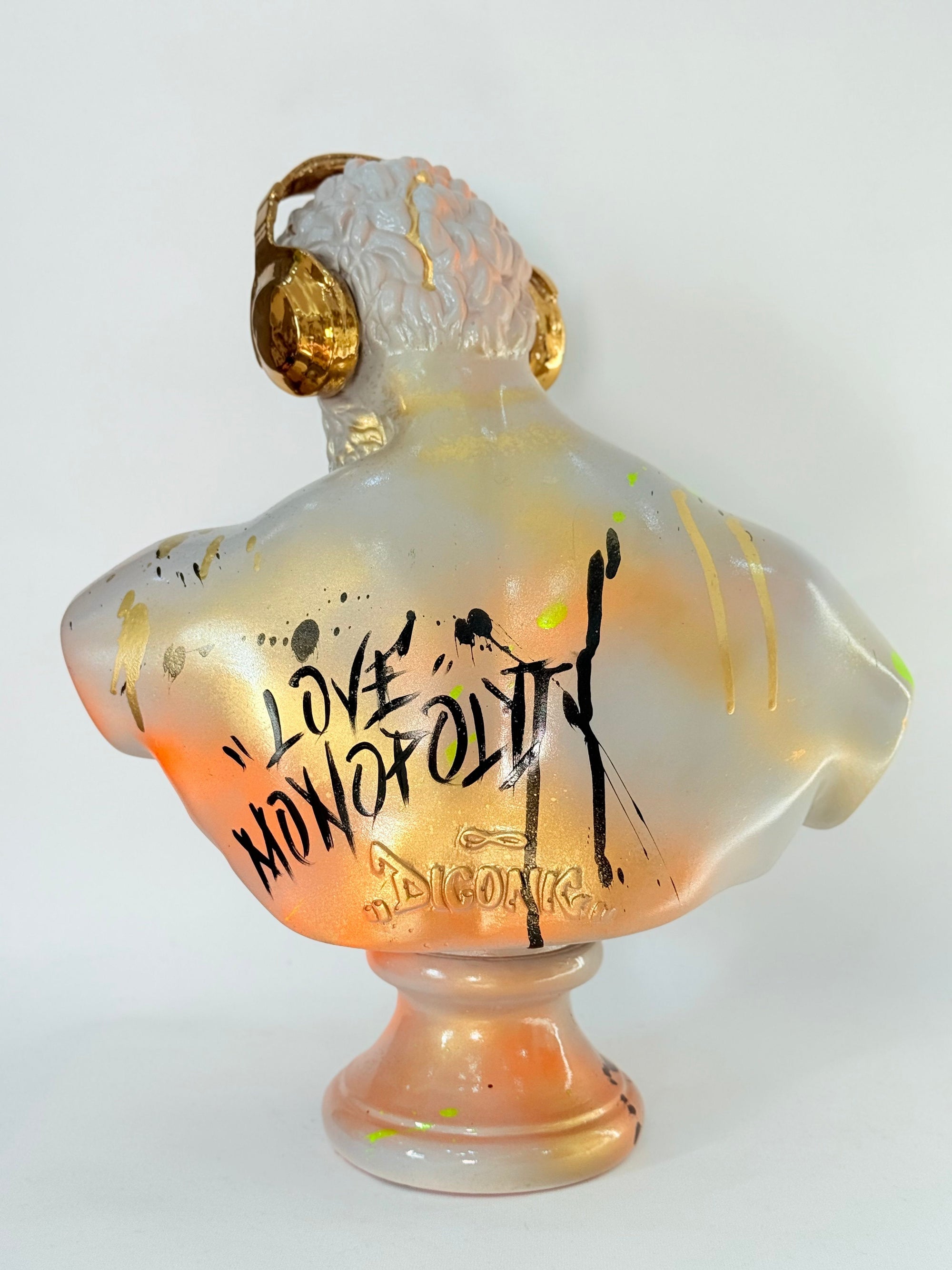 And Iconic Hercules Sculpture Flying Graffiti Pop Art Style
