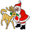 Santa & Deer - Patch