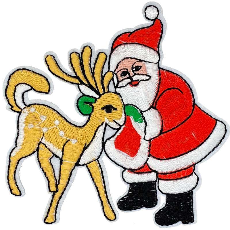 Santa & Deer - Patch