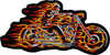 Flame Motorcycle - Patch