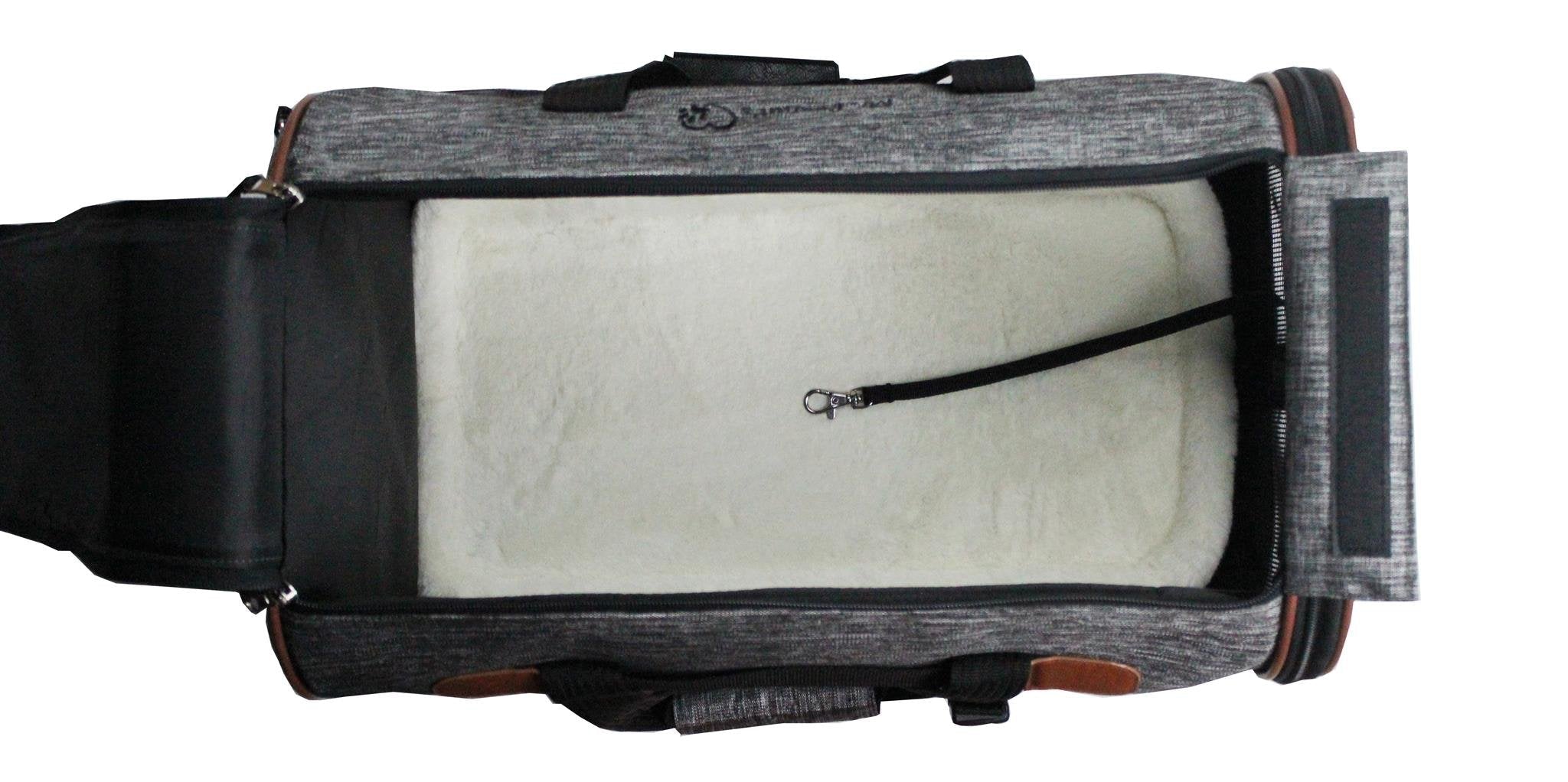 Mr. Peanuts Rhodium Series Mini Size Soft Sided Pet Carrier - Note Sizing in Description