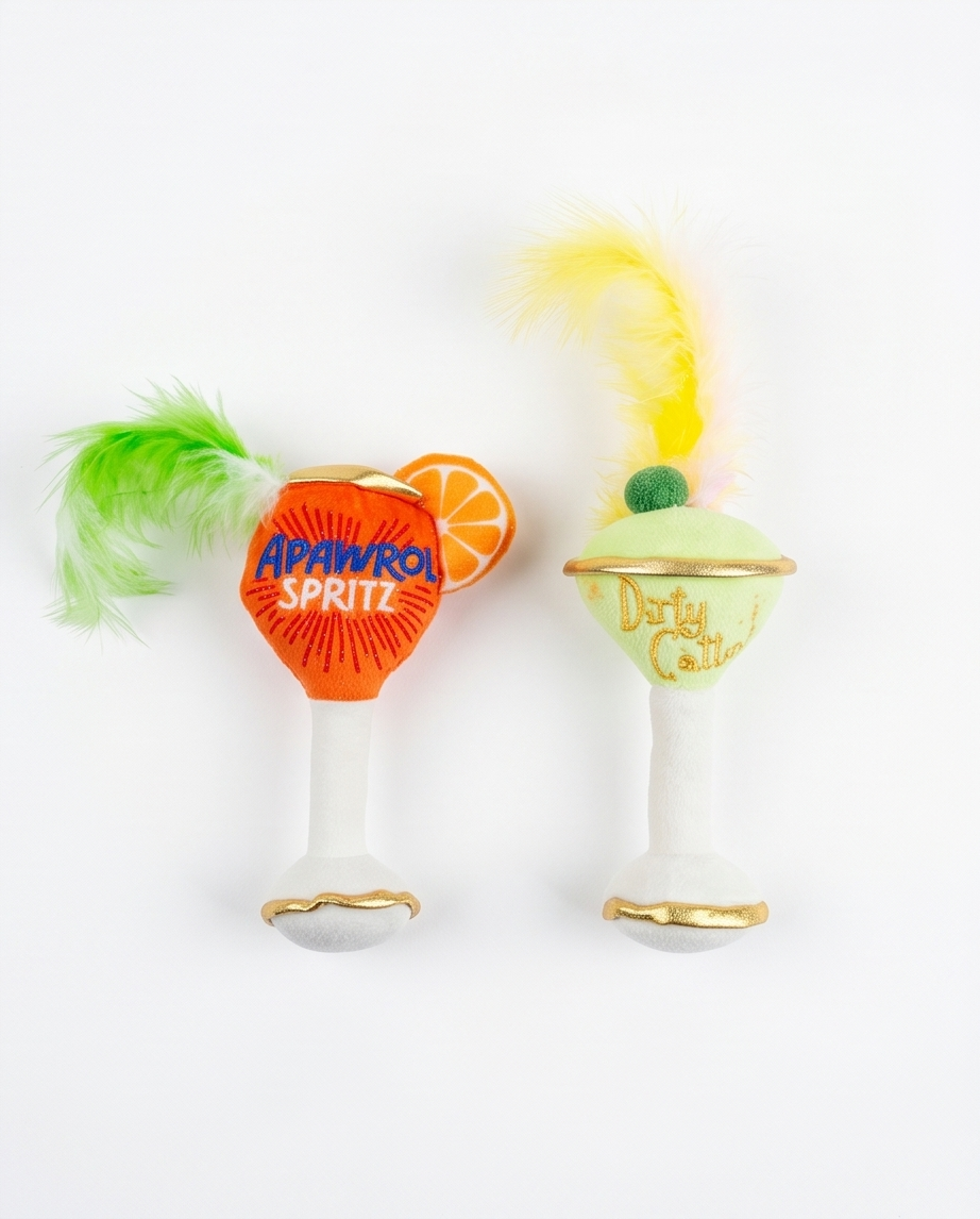 Haute Diggity Dog Kitty Cocktails (2 cocktails) Organic Catnip Toy