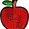 Sequin Apple - Patch
