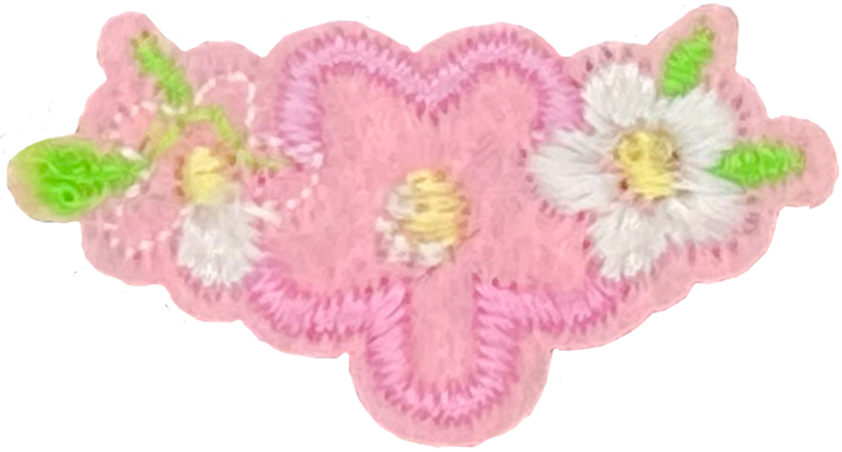Tiny Pink & White Flowers - Patch