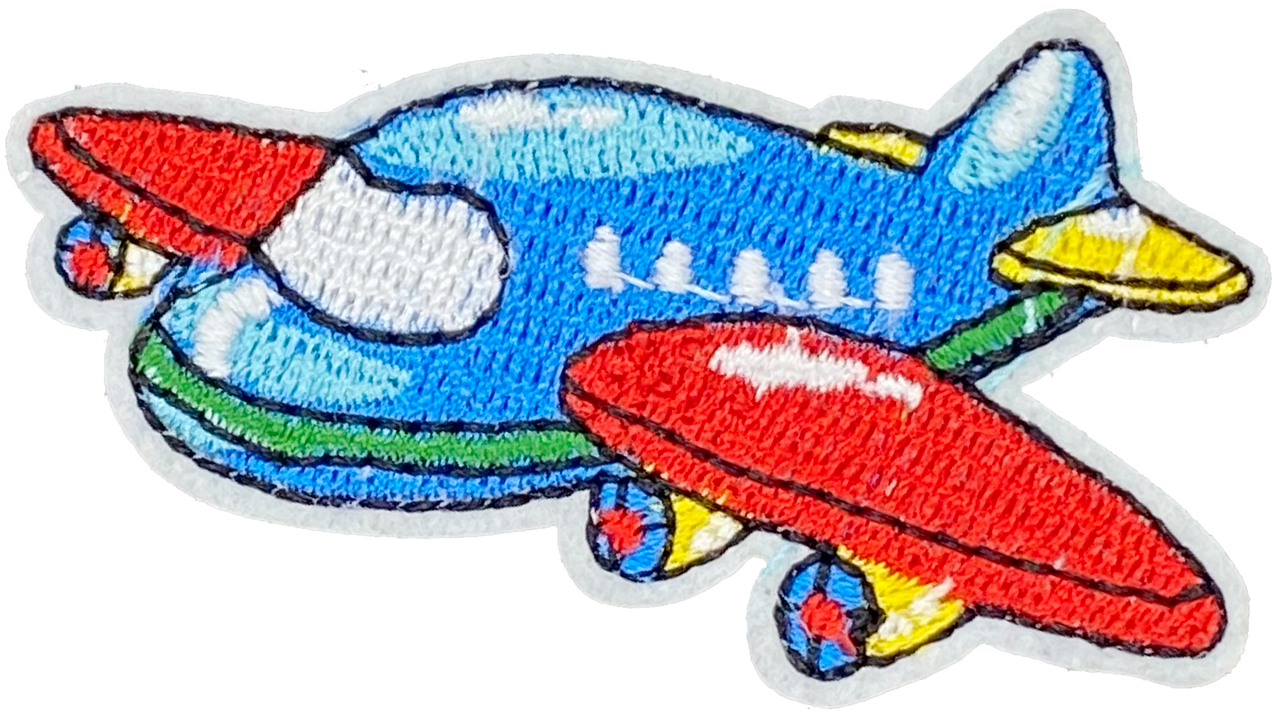 Red & Blue Plane - Patch