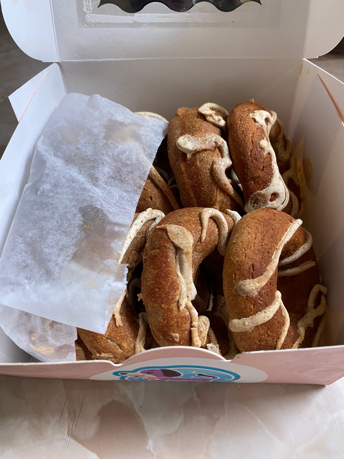 PAWsitively Organic Apple Peanut Butter Dog Donuts
