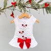 Hello Doggie Holiday Sparkle Dog Satin Cotton Dress