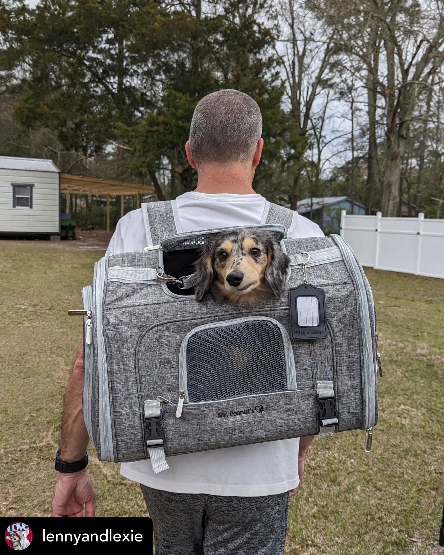 Mr. Peanuts Monterey Series Airline Compliant Horizontal Backpack Pet Carrier
